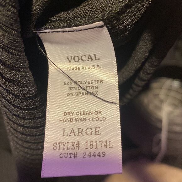 Vocal Rhinestone Skull LS Ribbed Tee - Picture 4 of 4